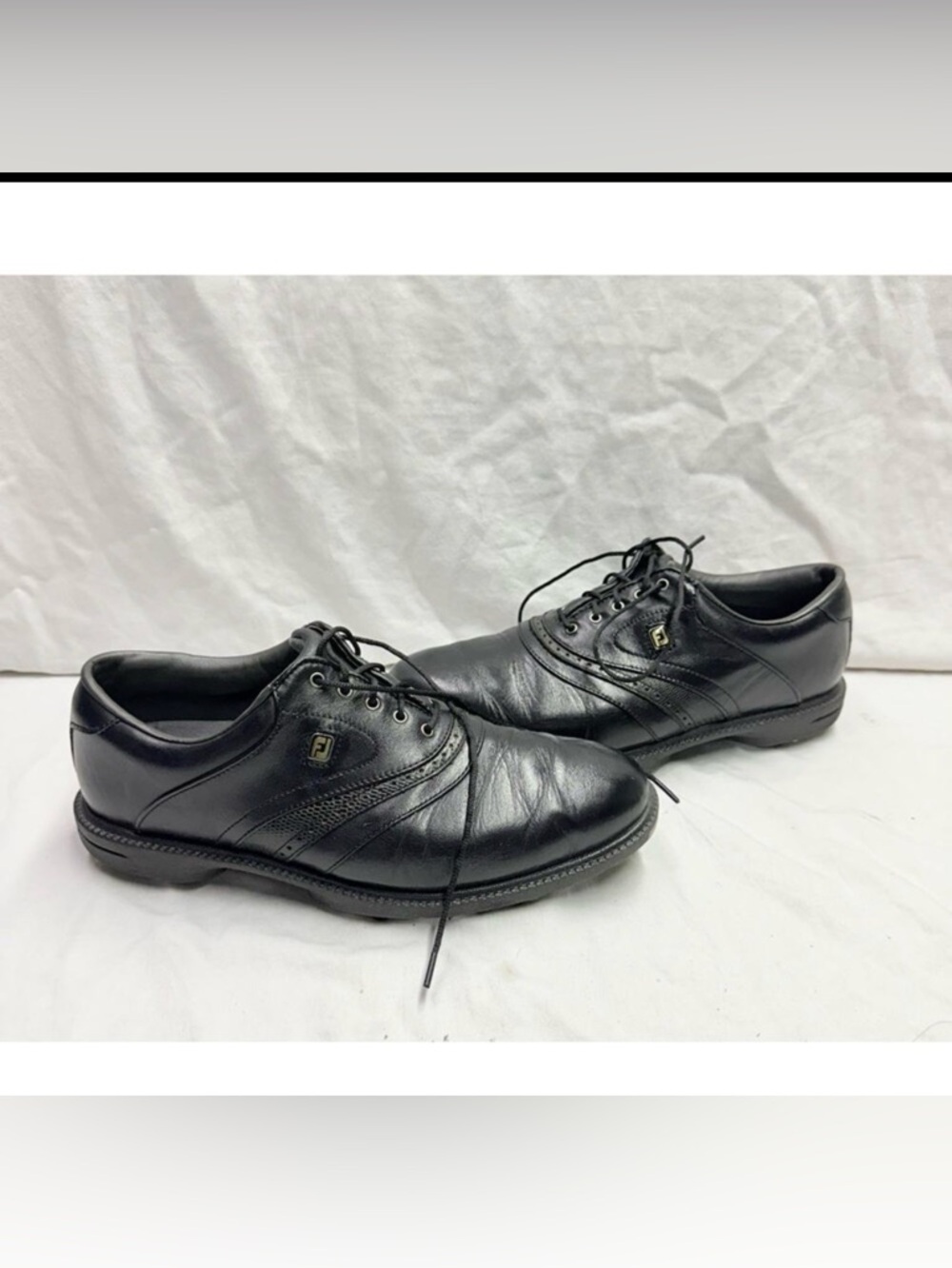 FootJoy FJ Originals Superlites Mens Size 8 M Golf Cleats Shoes Black (58166)